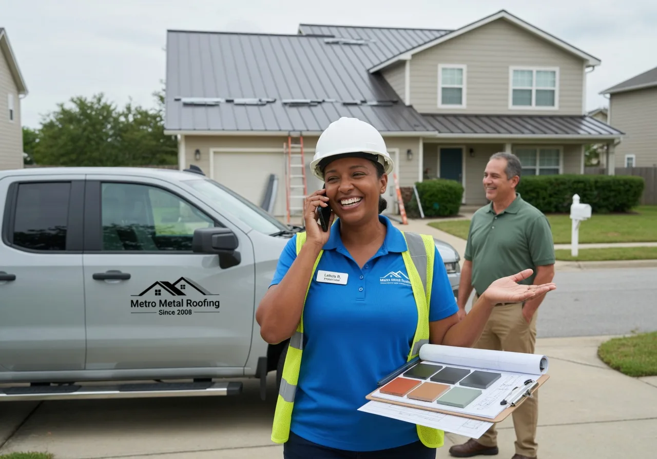 Storm Damage Metal Roof Repair in East Lynne, MO